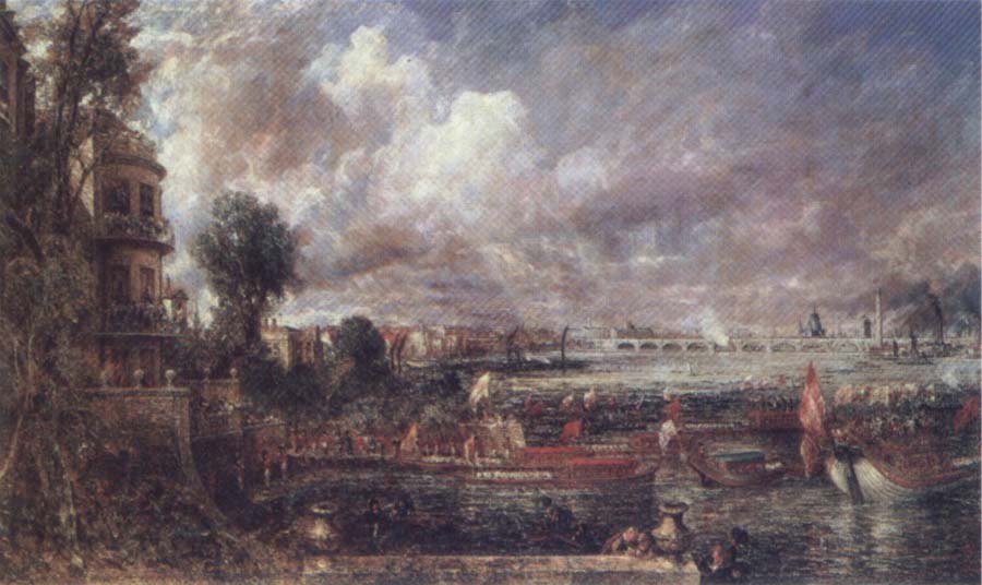 John Constable The Opening of Wateloo Bridge